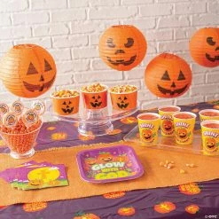 10" Jack-O’-Lantern Hanging Paper Lantern Halloween Decorations - 12 Pc. -Halloween sale2022 10 jack o lantern hanging paper lantern halloween decorations 12 pc 13660404 a02