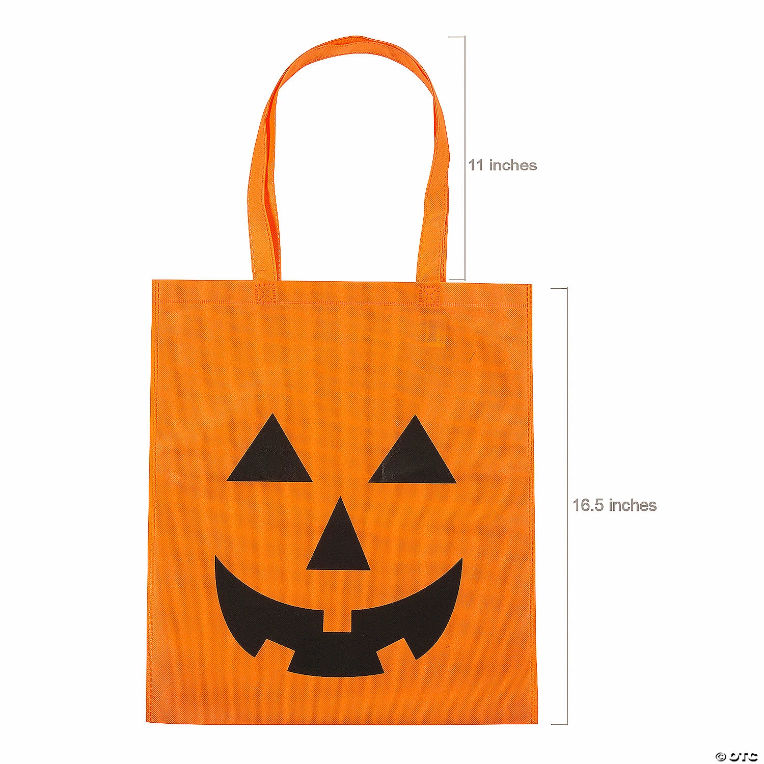 15" x 16 1/2" Large Jack-O’-Lantern Tote Bags - 12 Pc. 2 15" x 16 1/2" Large Jack-O’-Lantern Tote Bags - 12 Pc. - Image 2