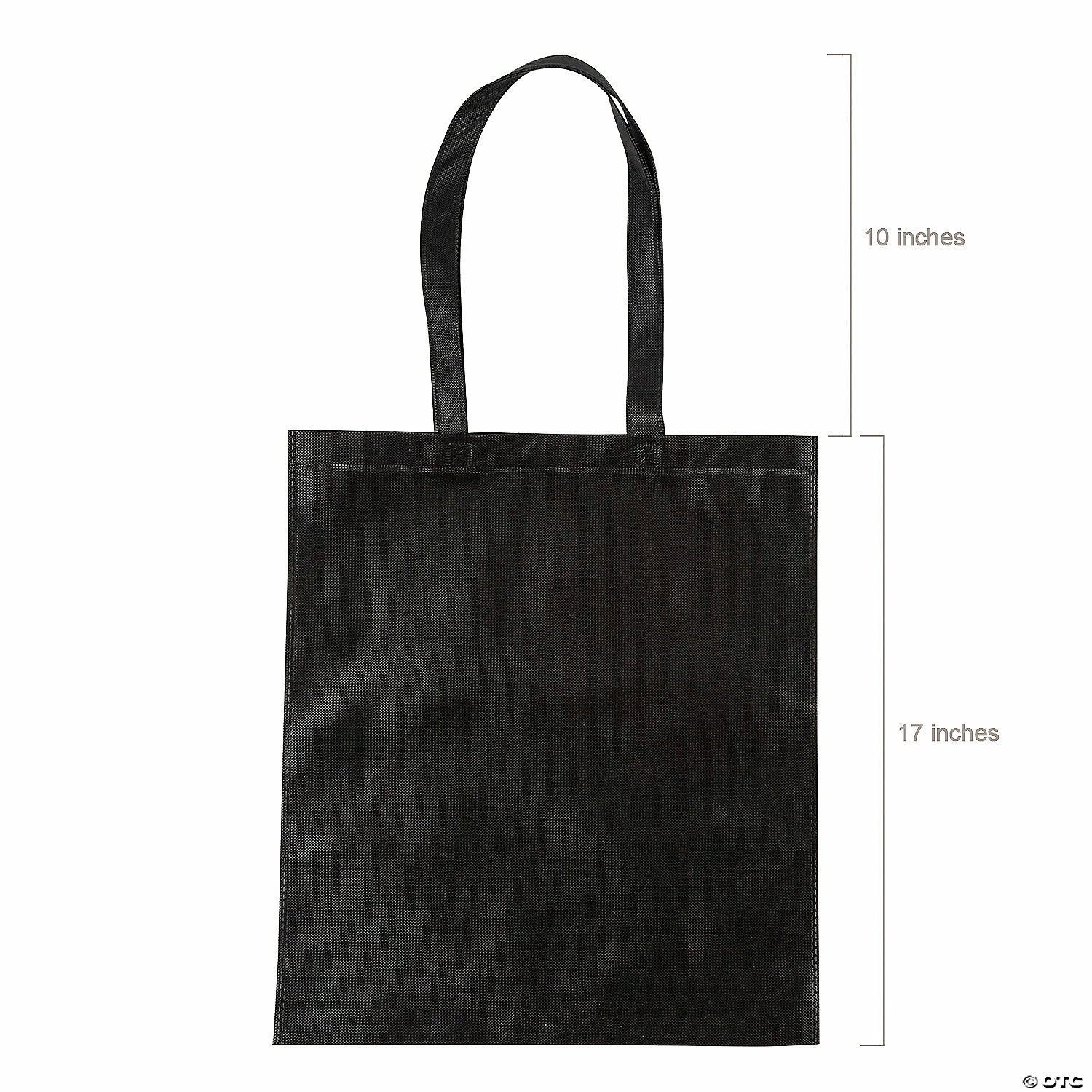 15" x 17" Large Black Tote Bags - 12 Pc. 2 15" x 17" Large Black Tote Bags - 12 Pc. - Image 2