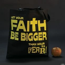 15" x 17" Large Nonwoven Glow-in-the-Dark Faith Over Fear Tote Bags - 12 Pc. -Halloween sale2022 15 x 17 large nonwoven glow in the dark faith over fear tote bags 12 pc 13742375 a02