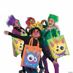 15" x 17" Large Nonwoven Monster Face Tote Bags - 12 Pc. -Halloween sale2022 15 x 17 large nonwoven monster face tote bags 12 pc 13744420 a02