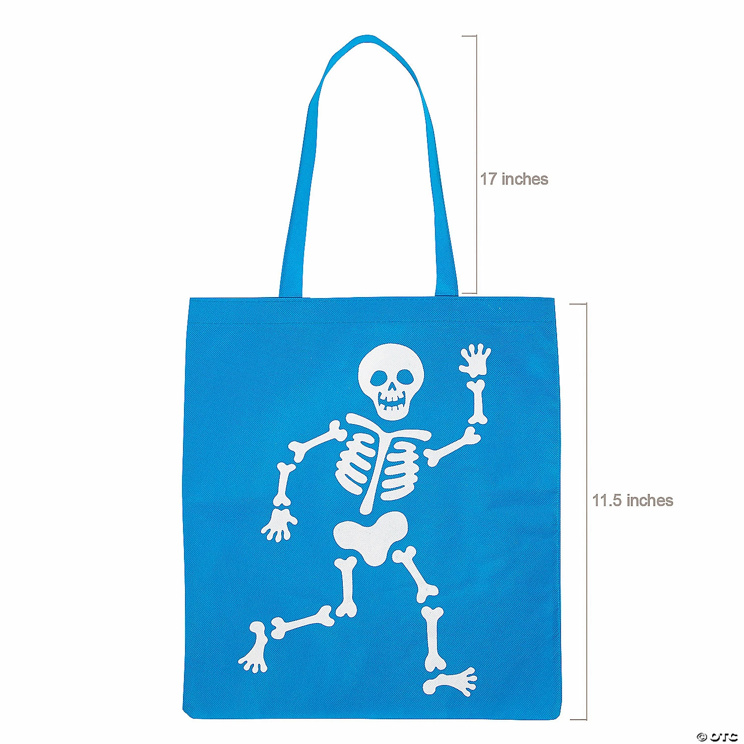 15" x 17" Large Nonwoven Neon Skeleton Tote Bags - 12 Pc. 2 15" x 17" Large Nonwoven Neon Skeleton Tote Bags - 12 Pc. - Image 2