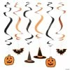 26" Hanging Swirl Halloween Decorations - 24 Pc.