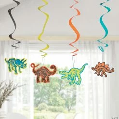 30" Dino Dig Hanging Swirl Decorations - 12 Pc. -Halloween sale2022 30 dino dig hanging swirl decorations 12 pc 13722259 a02