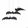 8 1/2" Halloween Hanging Bat Ceiling Decorations - 3 Pc.