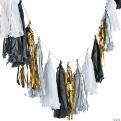 Black & White Tassel Garland