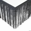 Metallic Fringe Plastic Table Skirt