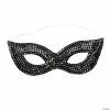 Black Sequin Masks- 12 Pc.