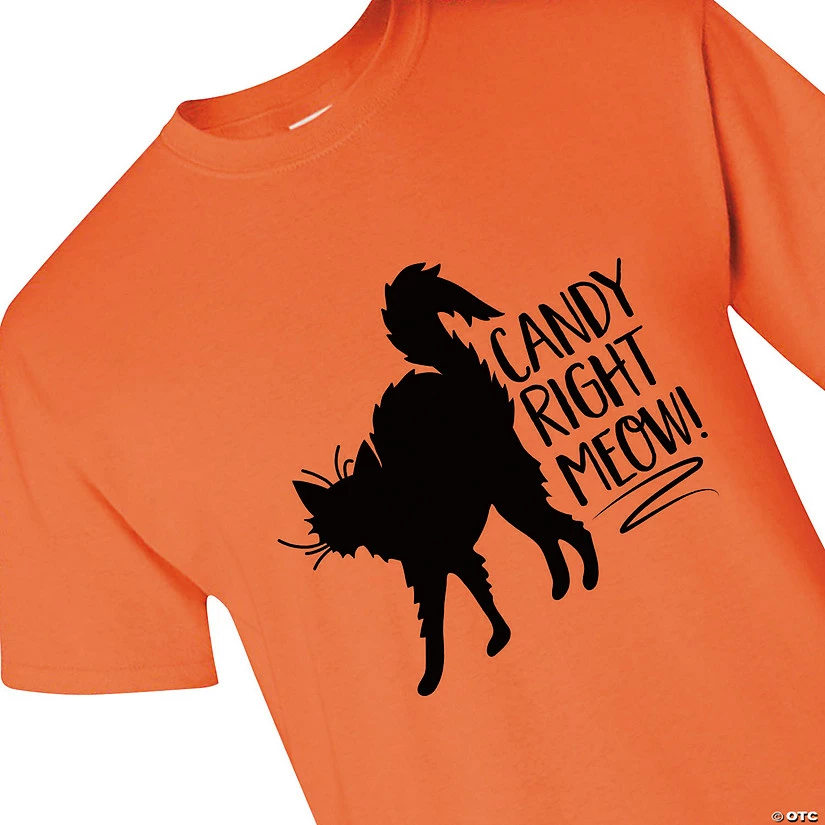Candy Right Meow Adult's T-Shirt 1 Candy Right Meow Adult's T-Shirt