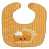 Caroline's Treasures Fall Pumpkin Pie Baby Bib, 10 x 13,