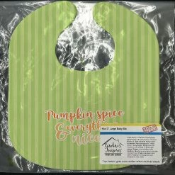 Caroline's Treasures Fall Pumpkin Spice Green Stripe Baby Bib, 10 x 13, -Halloween sale2022 carolines treasures fall pumpkin spice green stripe baby bib 10 x 1314199630 a01NOWA