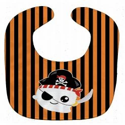 Caroline's Treasures, Halloween, Halloween Ghost Pirate Baby Bib, 10 x 13,