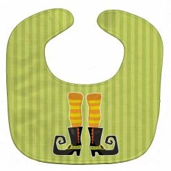Caroline's Treasures, Halloween, Halloween Witch's Feet #4 Baby Bib, 10 x 13,