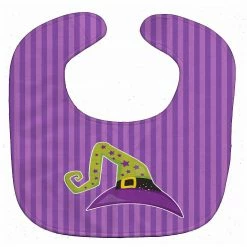 Caroline's Treasures, Halloween, Halloween Witch's Hat #1 Baby Bib, 10 x 13,