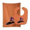 Caroline's Treasures, Halloween, Halloween Witch's Hat #2 Baby Bib & Burp Cloth, 11 x 18,