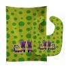 Caroline's Treasures, Halloween, Halloween Witch's Shoes Baby Bib & Burp Cloth, 11 x 18,