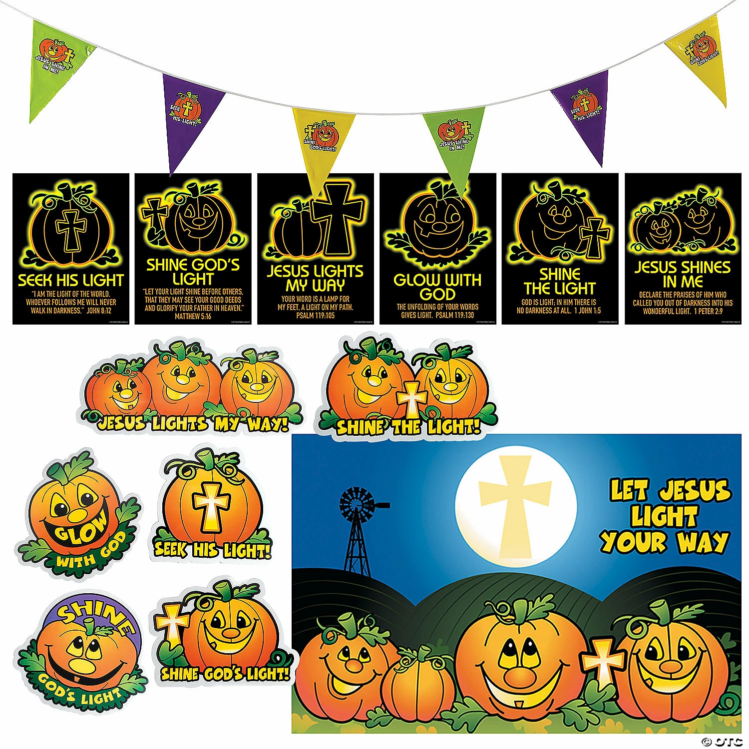 Christian Pumpkin Classroom Decorating Kit - 20 Pc. 1 Christian Pumpkin Classroom Decorating Kit - 20 Pc.