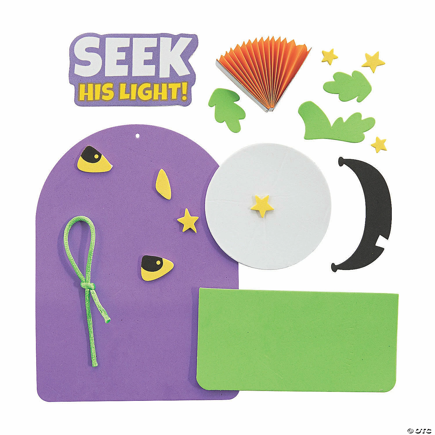 Christian Pumpkin Mini Paper Fan Craft Kit - Makes 12 2 Christian Pumpkin Mini Paper Fan Craft Kit - Makes 12 - Image 2