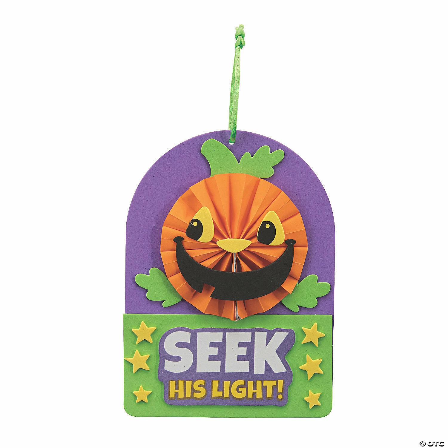 Christian Pumpkin Mini Paper Fan Craft Kit - Makes 12 1 Christian Pumpkin Mini Paper Fan Craft Kit - Makes 12