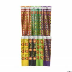 Christian Pumpkin Pencil Assortment - 48 Pc.