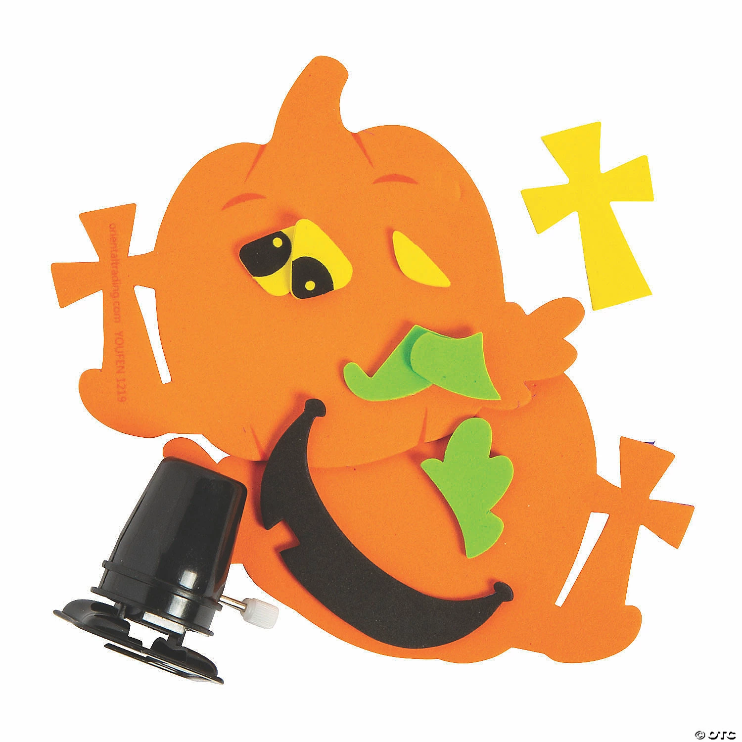 Christian Pumpkin Wind-Up Craft Kit - Makes 12 2 Christian Pumpkin Wind-Up Craft Kit - Makes 12 - Image 2