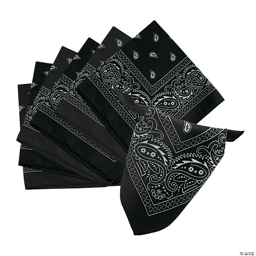 Solid Color Bandanas - 12 Pc. 1 Solid Color Bandanas - 12 Pc.