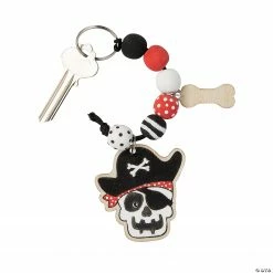 Color Your Own Spooky Pirate Wood Key Chains Craft Kit - Makes 12 -Halloween sale2022 color your own spooky pirate wood key chains craft kit makes 1214113143 a02