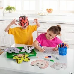 Color Your Own Zoo Animal Masks - 12 Pc. -Halloween sale2022 color your own zoo animal masks 12 pc 48 968 a03