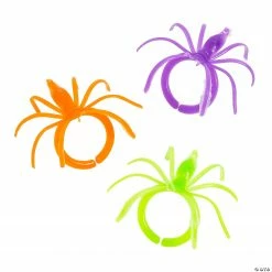 Colorful Halloween Spider Rings - 144 Pc. -Halloween sale2022 colorful halloween spider rings 144 pc 25 5653 a03