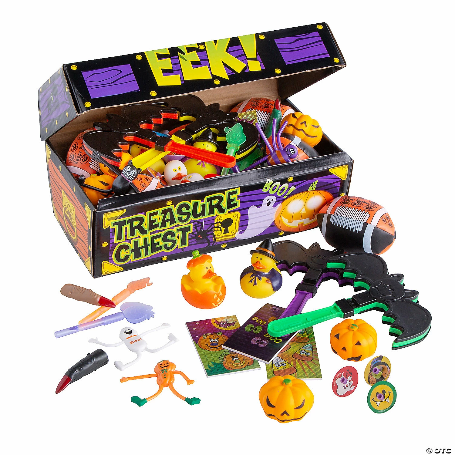 Deluxe Halloween Treasure Chest Toy Assortment - 50 Pc. 1 Deluxe Halloween Treasure Chest Toy Assortment - 50 Pc.