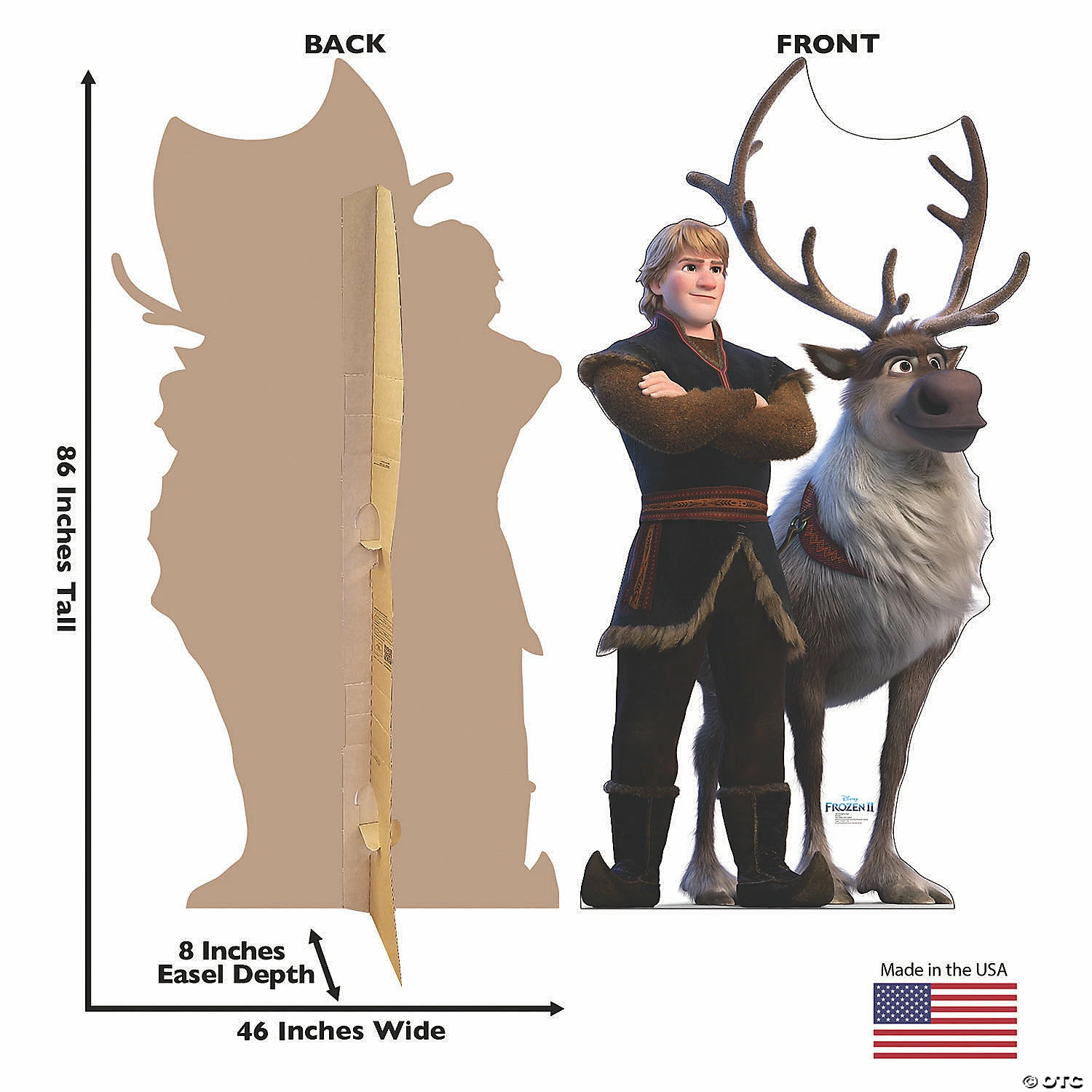 Disney’s Frozen II Kristoff & Sven Life-Size Cardboard Stand-Up 2 Disney’s Frozen II Kristoff & Sven Life-Size Cardboard Stand-Up - Image 2