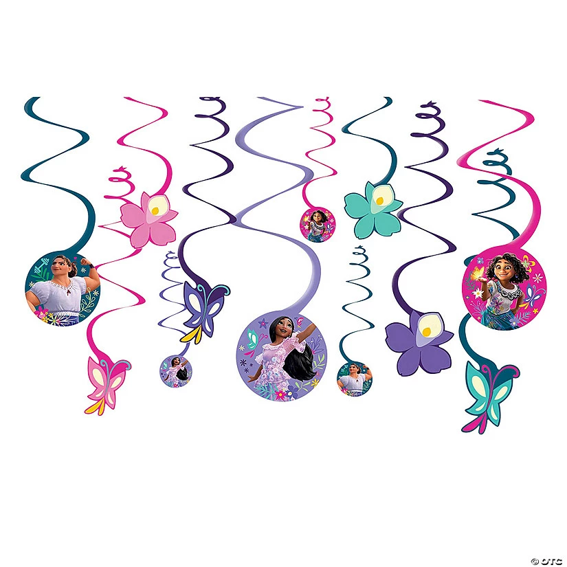 Disney's Encanto Hanging Swirl Decorations – 12 Pc. 1 Disney's Encanto Hanging Swirl Decorations – 12 Pc.