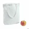 DIY Large White Canvas Tote Bags - 6 Pc.