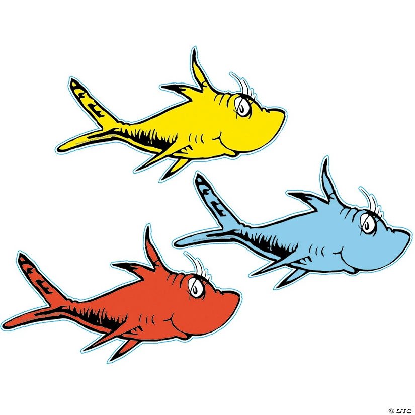 Dr. Seuss™ Fish Bulletin Board Accents - 36 Pc. 1 Dr. Seuss™ Fish Bulletin Board Accents - 36 Pc.