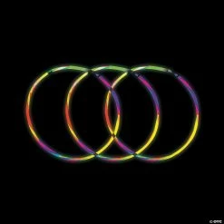 Five-Color Glow Swizzle Necklaces - 50 Pc.