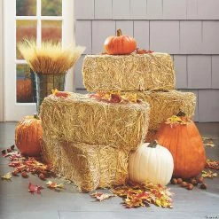 FloraCraft® Decorative Straw Hay Bale - 20" -Halloween sale2022 floracraft sup sup decorative straw hay bale 2013937889 a02
