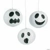 Ghost Hanging Paper Lanterns Halloween Decorations - 6 Pc.
