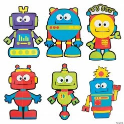 Giant Robot Cutouts - 6 Pc. 6 Giant Robot Cutouts - 6 Pc. -Halloween sale2022 giant robot cutouts 6 pc 13733822 a02