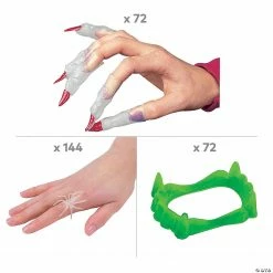 Glow-in-the-Dark Creepy Halloween Accessories Kit - 288 Pc. -Halloween sale2022 glow in the dark creepy halloween accessories kit 288 pc 13981421 a01