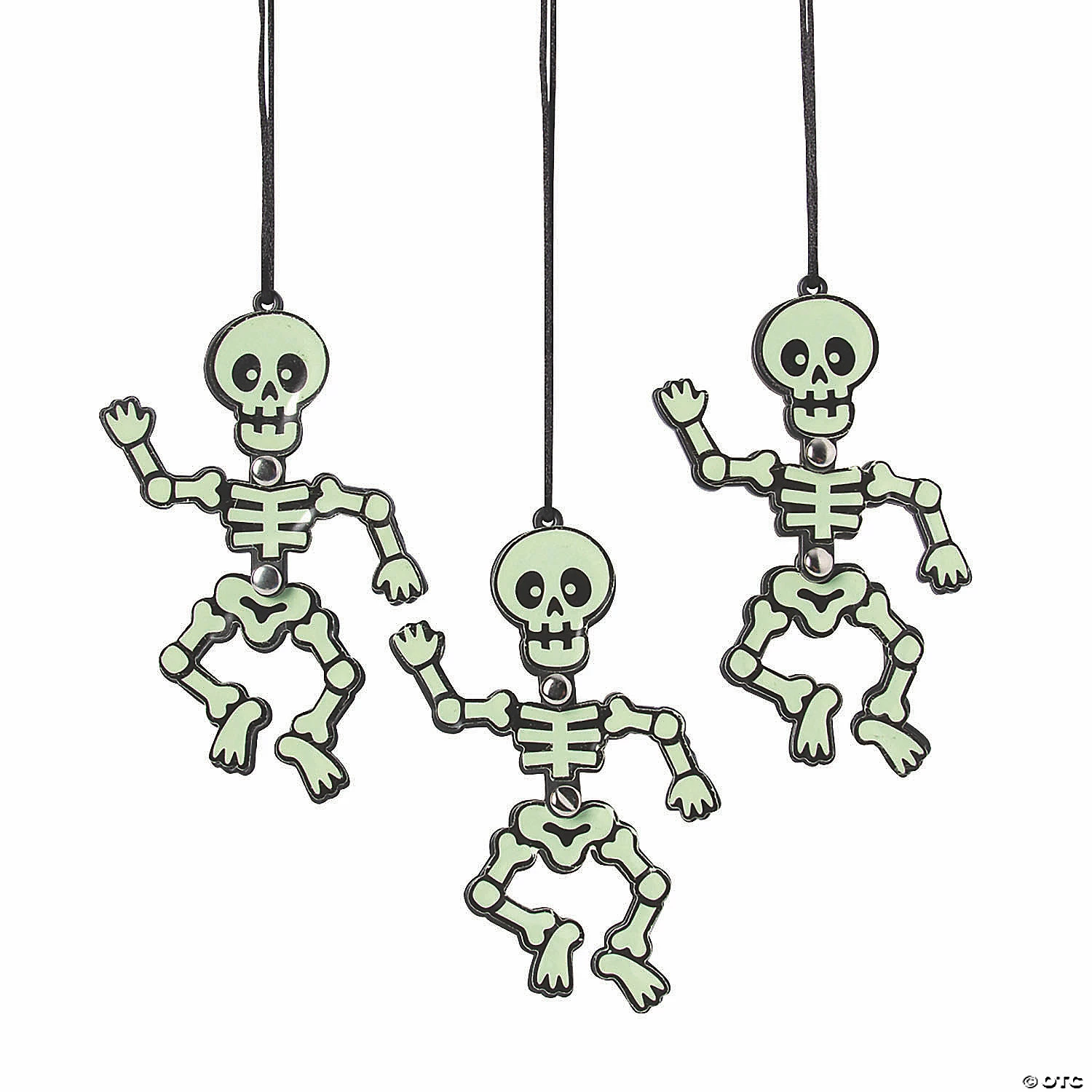 Glow-in-the-Dark Dancing Skeleton Necklaces - 12 Pc. 2 Glow-in-the-Dark Dancing Skeleton Necklaces - 12 Pc. - Image 2