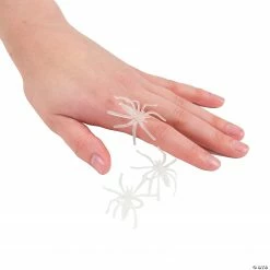 Glow-in-the-Dark Spider Rings - 144 Pc. -Halloween sale2022 glow in the dark spider rings 144 pc 39 163 a01
