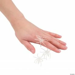 Glow-in-the-Dark Spider Rings - 144 Pc. -Halloween sale2022 glow in the dark spider rings 144 pc 39 163 bc