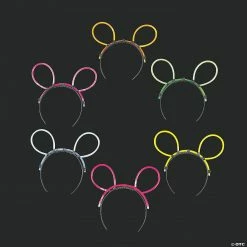 Glow Stick Cat Ear Headbands - 12 Pc.