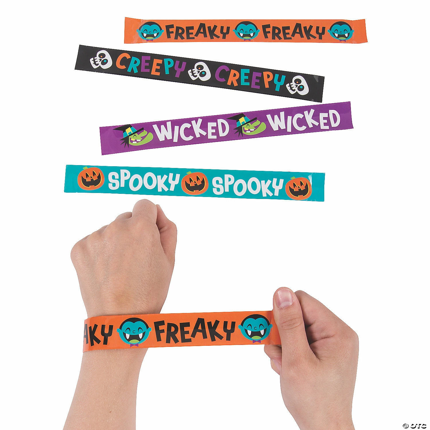Goofy Ghouls Slap Bracelets - 12 Pc. 1 Goofy Ghouls Slap Bracelets - 12 Pc.