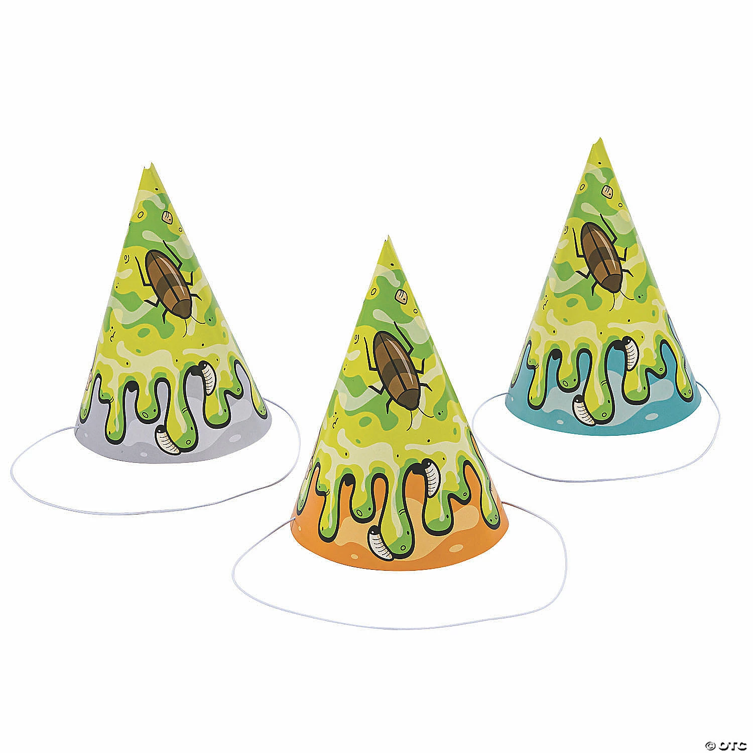 Gross Slime Cone Party Hats - 12 Pc. 1 Gross Slime Cone Party Hats - 12 Pc.