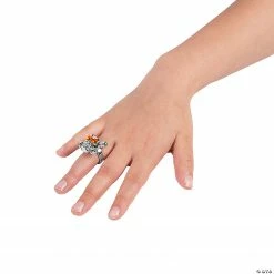 Halloween Gem Eye Skull Rings - 48 Pc. -Halloween sale2022 halloween gem eye skull rings 48 pc 14114096 a01