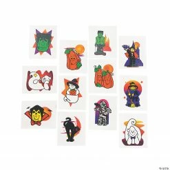 Halloween Glitter Temporary Tattoos - 72 Pc.