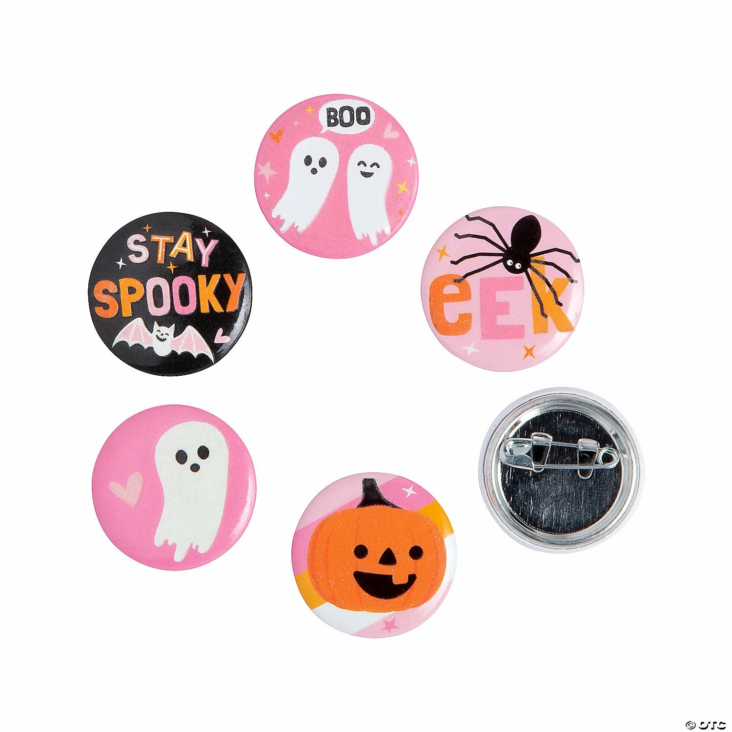 Halloween Glow-in-the-Dark Mini Buttons - 48 Pc. 2 Halloween Glow-in-the-Dark Mini Buttons - 48 Pc. - Image 2