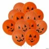 Jack-O’-Lantern 11" Latex Balloons - 48 Pc.
