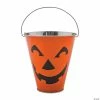 Jack-O'-Lantern Galvanized Pails - 12 Pc.